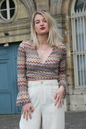 Absolème top cache-coeur en dentelle style vintage