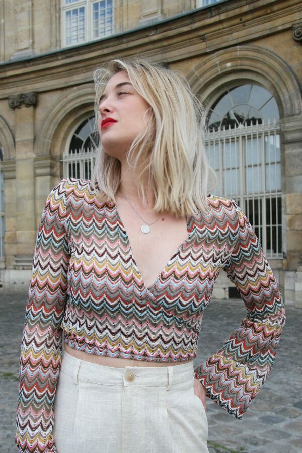 Absolème top cache-coeur en dentelle style vintage