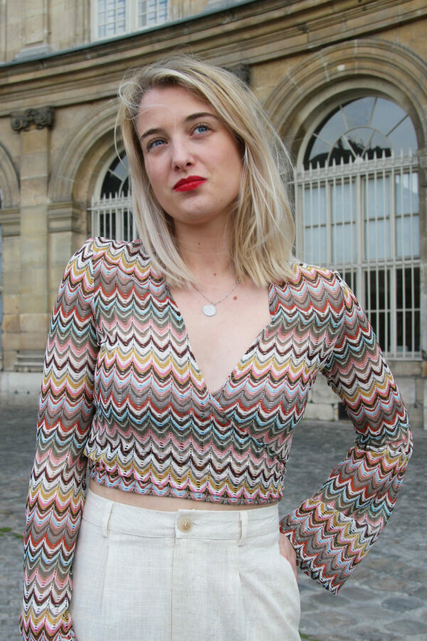 Absolème top cache-coeur en dentelle style vintage