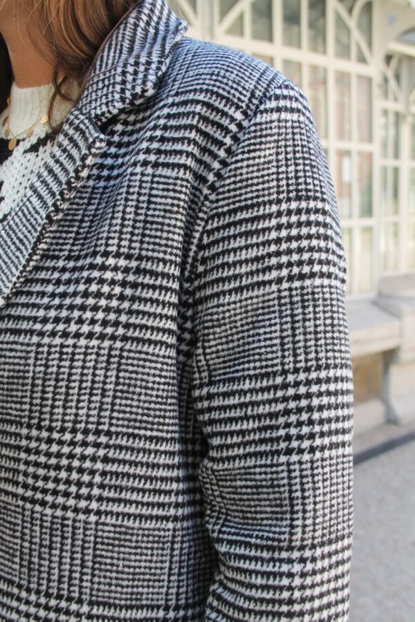Absolème eshop manteau long pied-de-poule