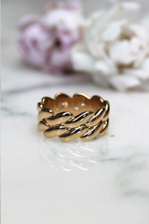 Absolème bague vintage en plaqué or