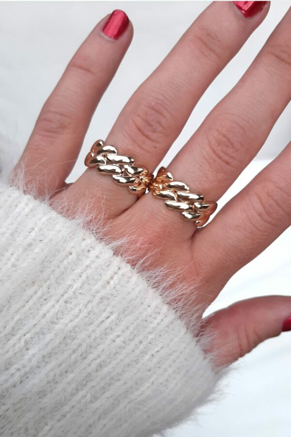 Absolème bague vintage en plaqué or