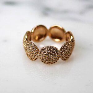 Absolème bague tendance plaqué or 3 microns