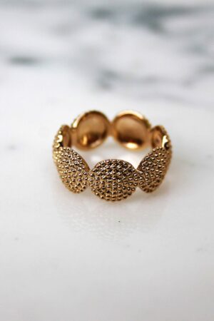 Absolème bague tendance plaqué or 3 microns