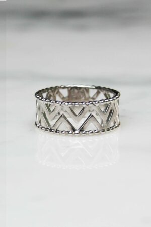 Absolème bague ethnique en argent massif