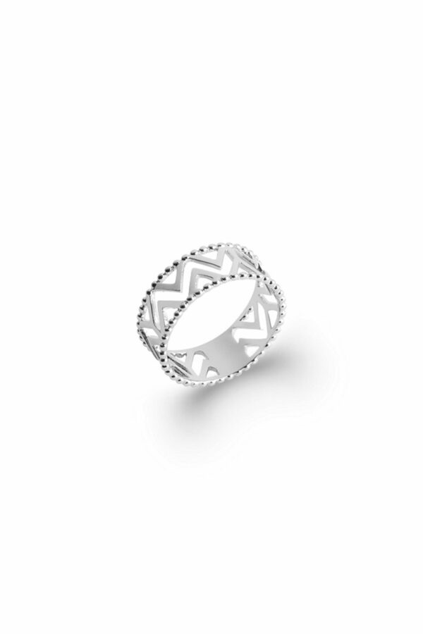 Absolème bague ethnique en argent massif