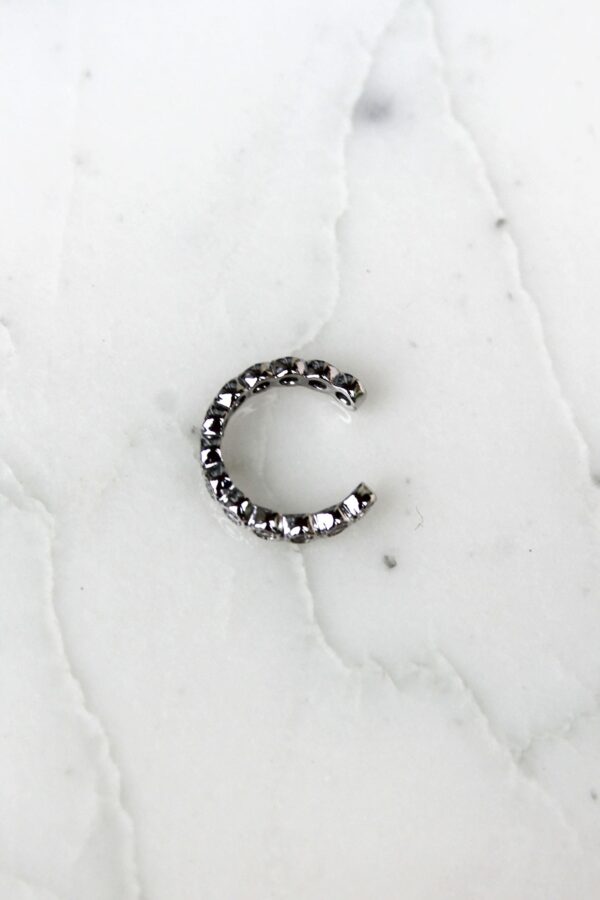 Absolème bague d'oreille argent massif et zirconiums