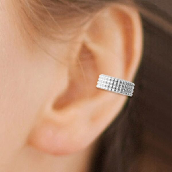 Absolème bague d'oreille en argent massif