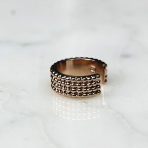 Absolème bague d'oreille tendance en plaqué or