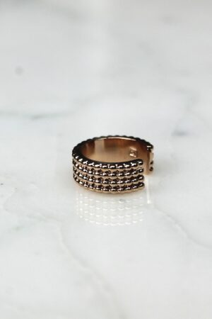 Absolème bague d'oreille tendance en plaqué or