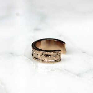 Absolème bague d'oreille tendance en plaqué or