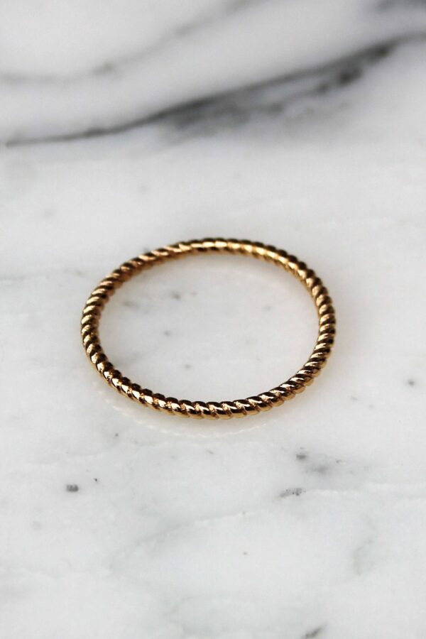 Absolème bague fine en plaqué or