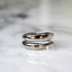 Absolème bague en argent massif taille unique