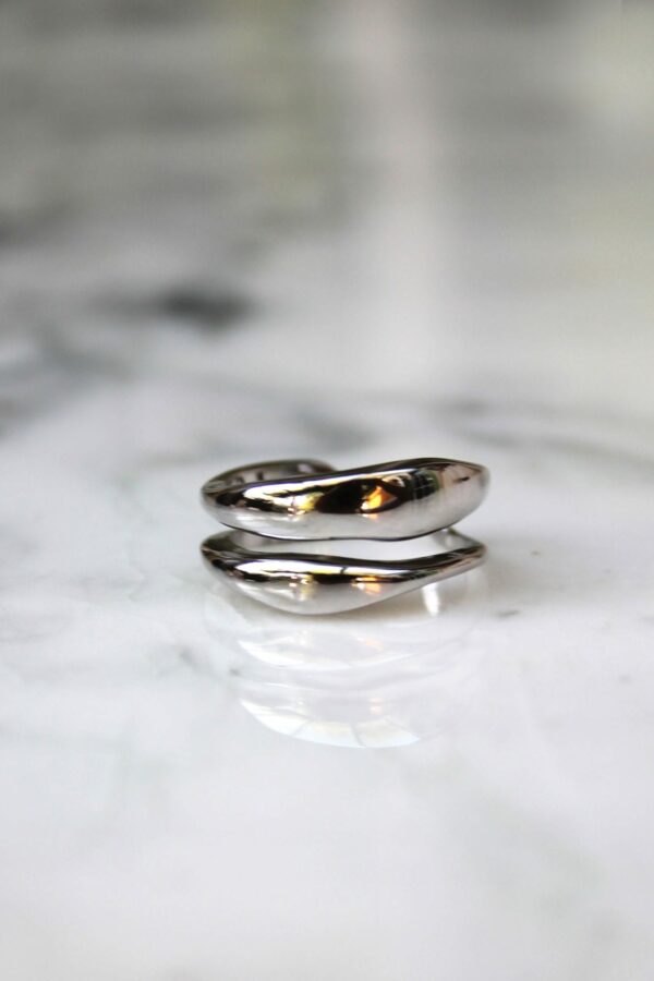 Absolème bague en argent massif taille unique