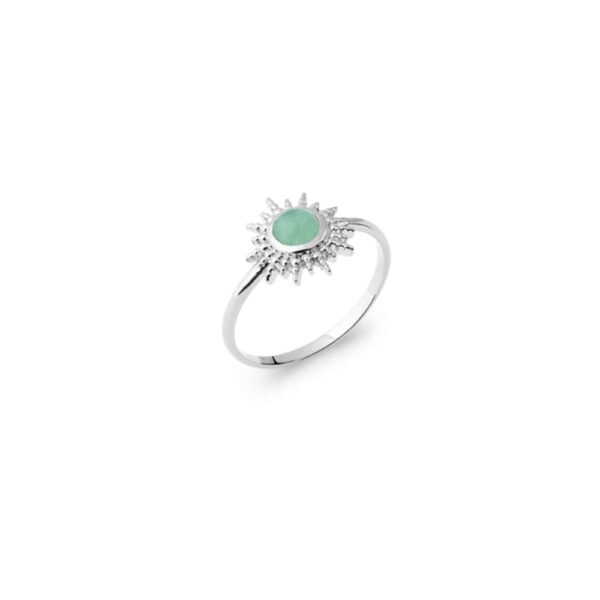 Absolème bague argent massif et aventurine