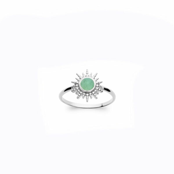 Absolème bague argent massif et aventurine