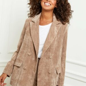 Absolème blazer velours taupe