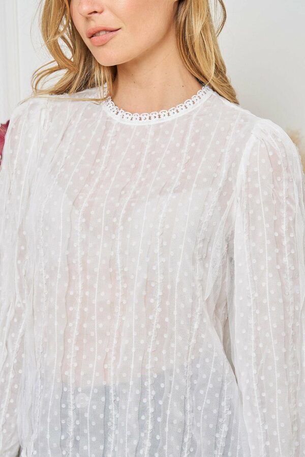Absolème blouse blanche tendance