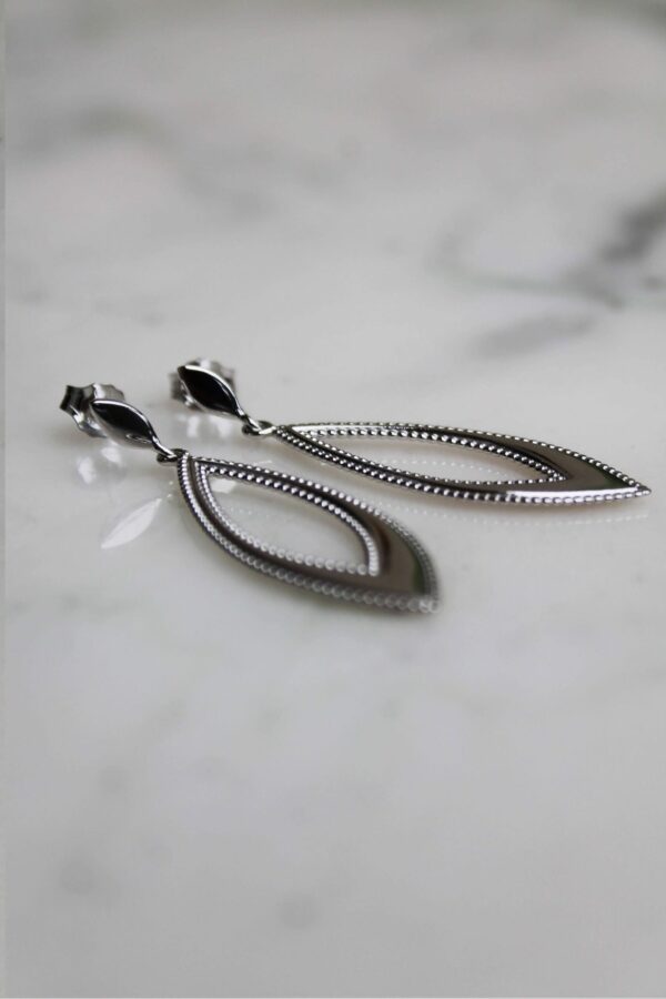 Absolème boucles d'oreilles pendantes en argent massif