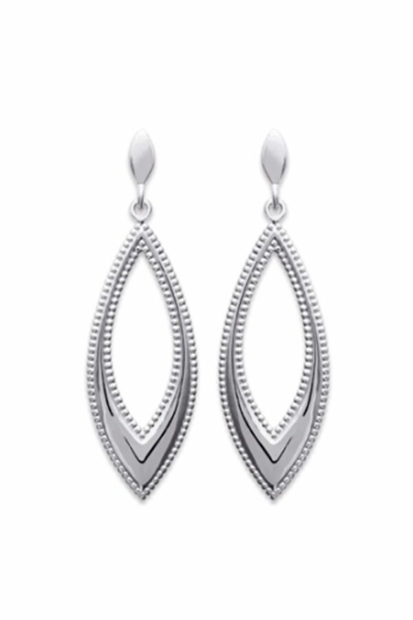 Absolème boucles d'oreilles pendantes en argent massif