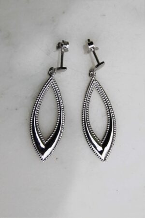 Absolème boucles d'oreilles pendantes en argent massif