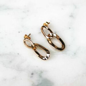 Absolème boucles d'oreilles pendantes en plaqué or