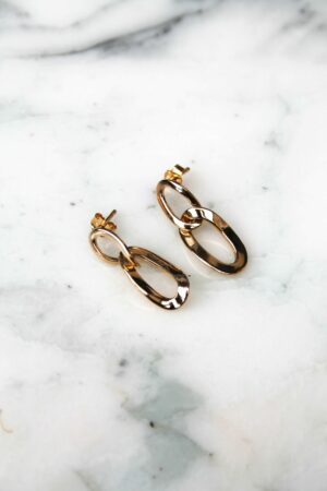 Absolème boucles d'oreilles pendantes en plaqué or