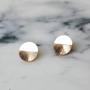 Absolème boucles d'oreilles tendance plaqué or 3 microns