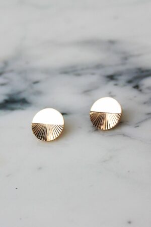 Absolème boucles d'oreilles tendance plaqué or 3 microns