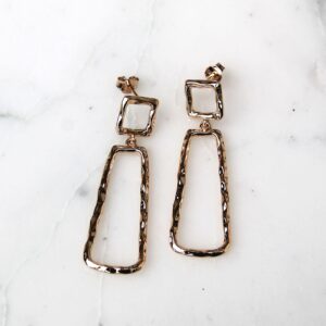 Absolème boucles d'oreilles minimalistes plaqué or