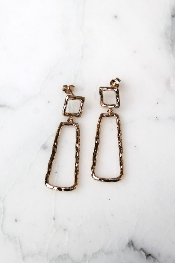 Absolème boucles d'oreilles minimalistes plaqué or