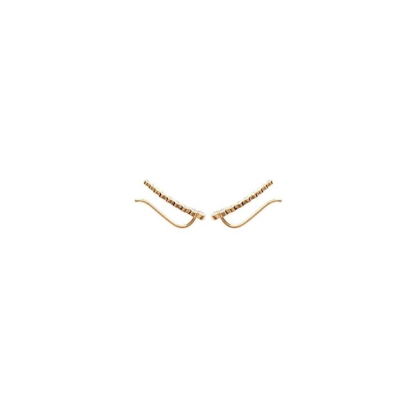 Absolème boucles d'oreilles montantes or et zircons