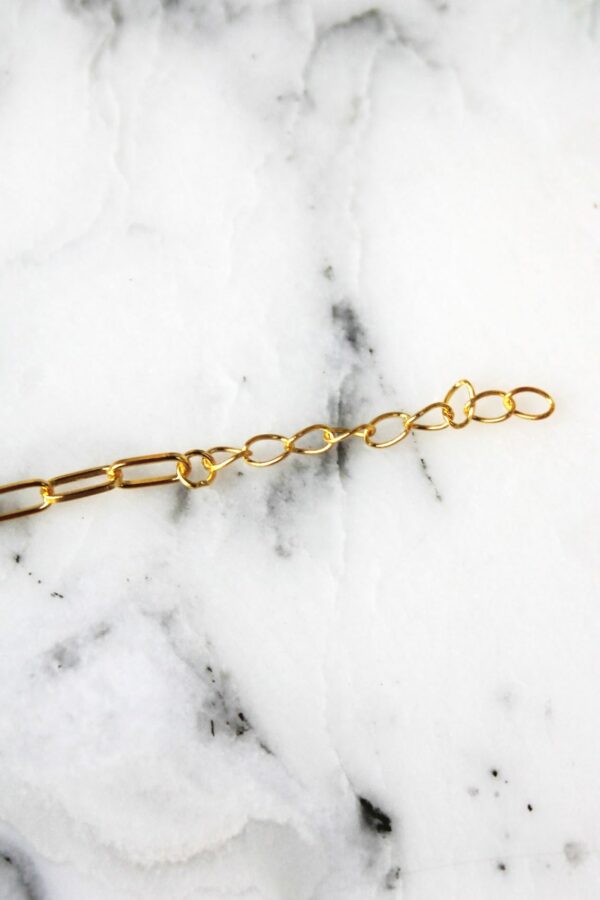 Absolème bracelet plaqué or maille fantaisie