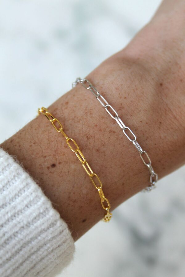 Absolème bracelet maille fantaisie argent massif