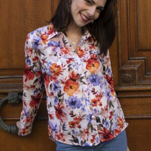 Absolème chemise en coton à imprimé fleuri