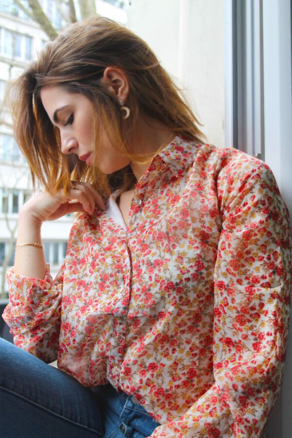 Absolème chemisier motif fleuri tendance