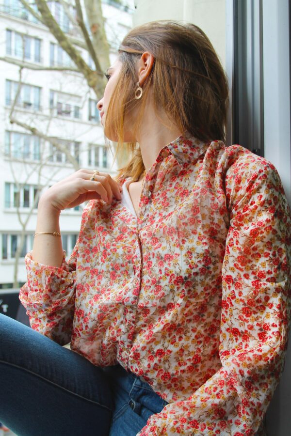 Absolème chemisier motif fleuri tendance