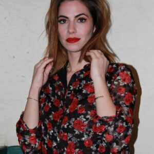 Absolème chemisier tendance roses rouges
