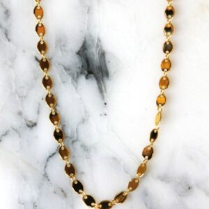 Absolème collier choker en plaqué or
