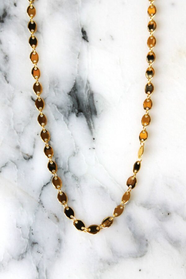 Absolème collier choker en plaqué or