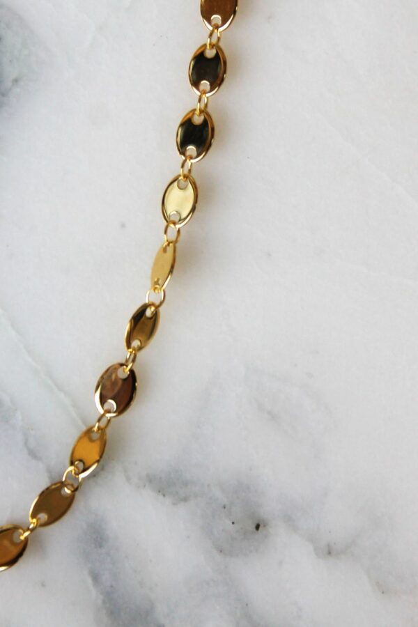 Absolème collier choker en plaqué or