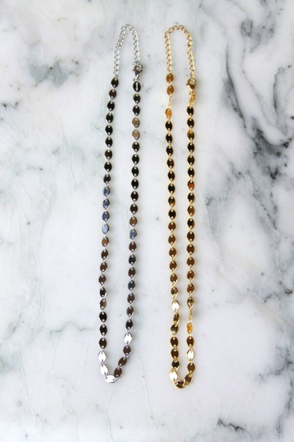 Absolème collier choker en plaqué or