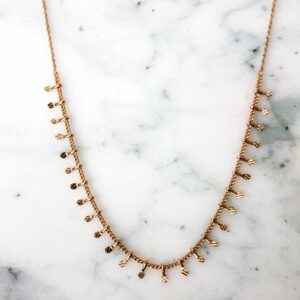 Absolème collier ras du cou choker plaqué or 3 microns