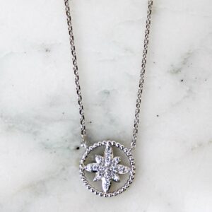 Absolème collier fin tendance argent 925