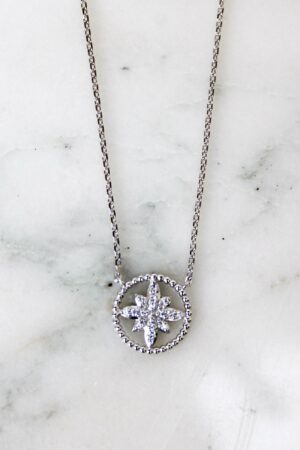 Absolème collier fin tendance argent 925