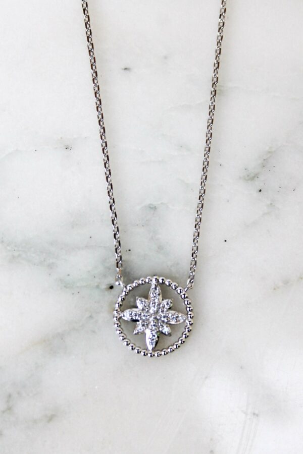 Absolème collier fin tendance argent 925