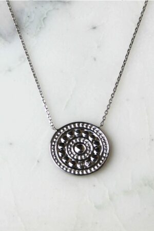 Absolème collier ethnique en argent massif