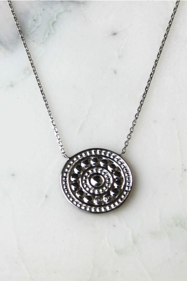 Absolème collier ethnique en argent massif