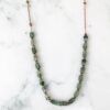 Absolème collier en plaqué or et pierre naturelle