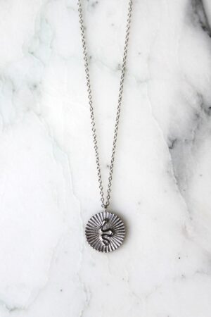 Absolème collier argent massif pendentif serpent